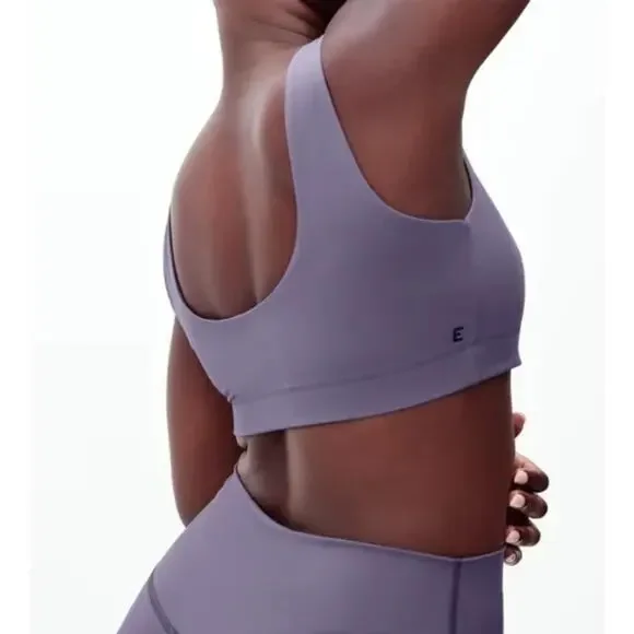 Everlane Perform Bra Purple Gray Women’s Small Minimalist Athleisure Activewear - Picture 2 of 7